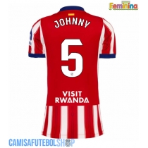 Camisa de time de futebol Atletico Madrid Johnny Cardoso #5 Replicas 1º Equipamento Feminina 2026-27 Manga Curta